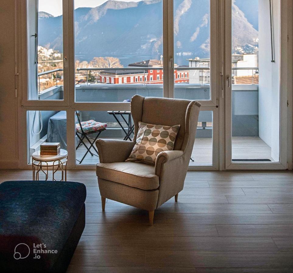 Lakeview Panorama Penthouse With Washer & Dryer Lugano Exterior foto